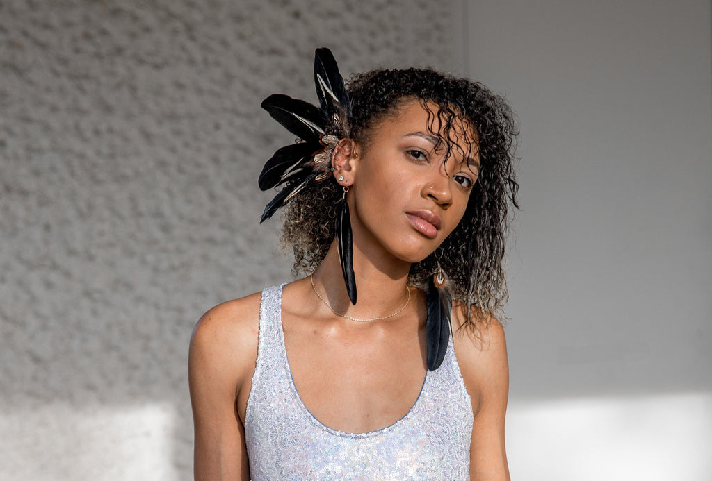 Festival earrings, tribal earrings, hair feathers, rooster feathers, natural feathers, burning man costume, feather earrings, burning man