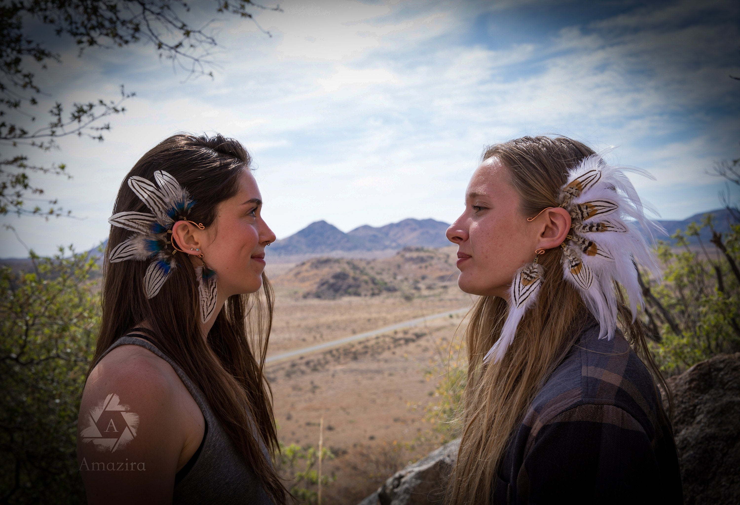 Natural Bridal statement headpiece