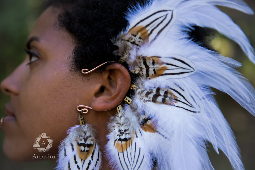 Natural Bridal statement headpiece