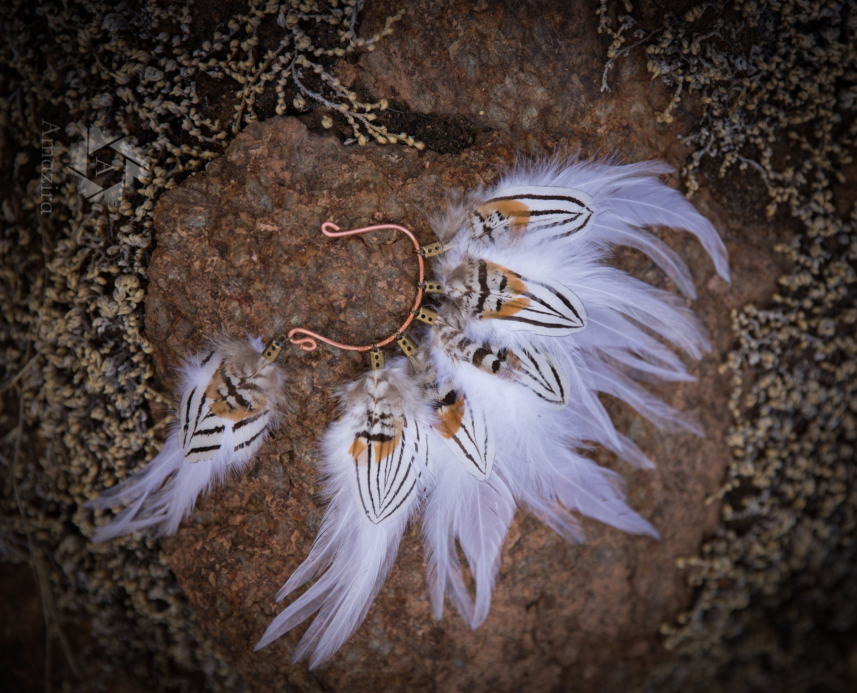 Natural Bridal statement headpiece