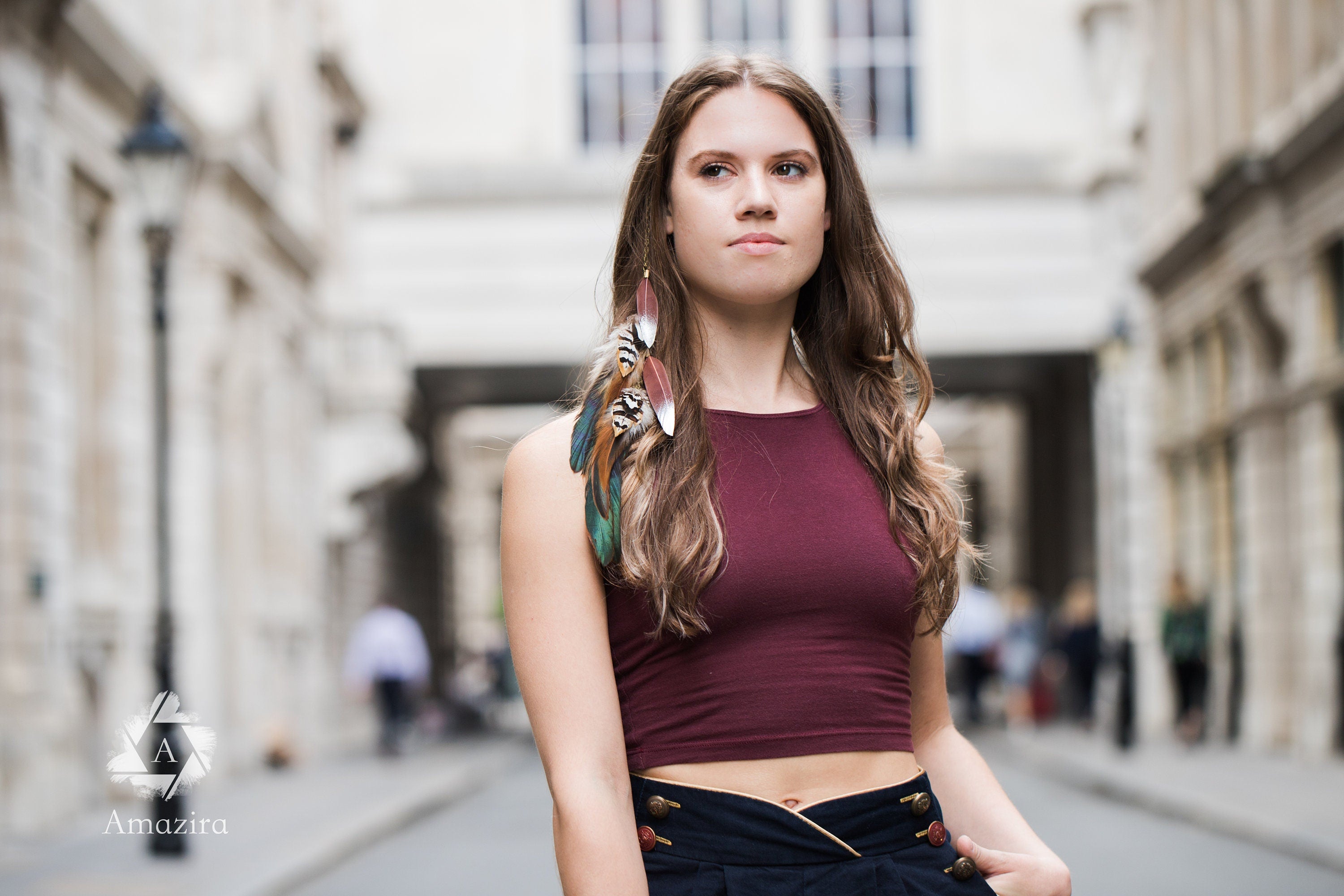 Festival feather hair extensions