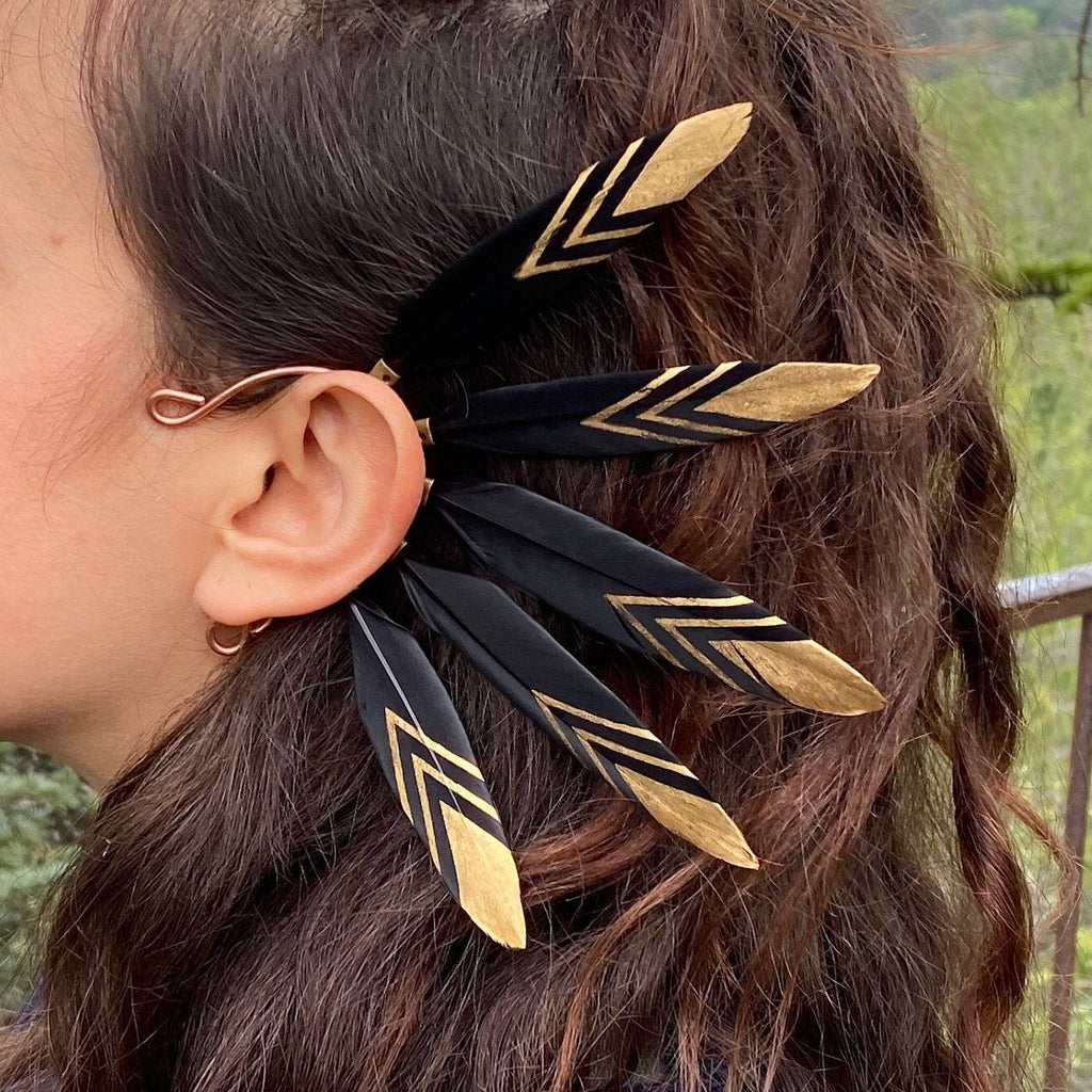 Choose your colour, Feather ear wrap