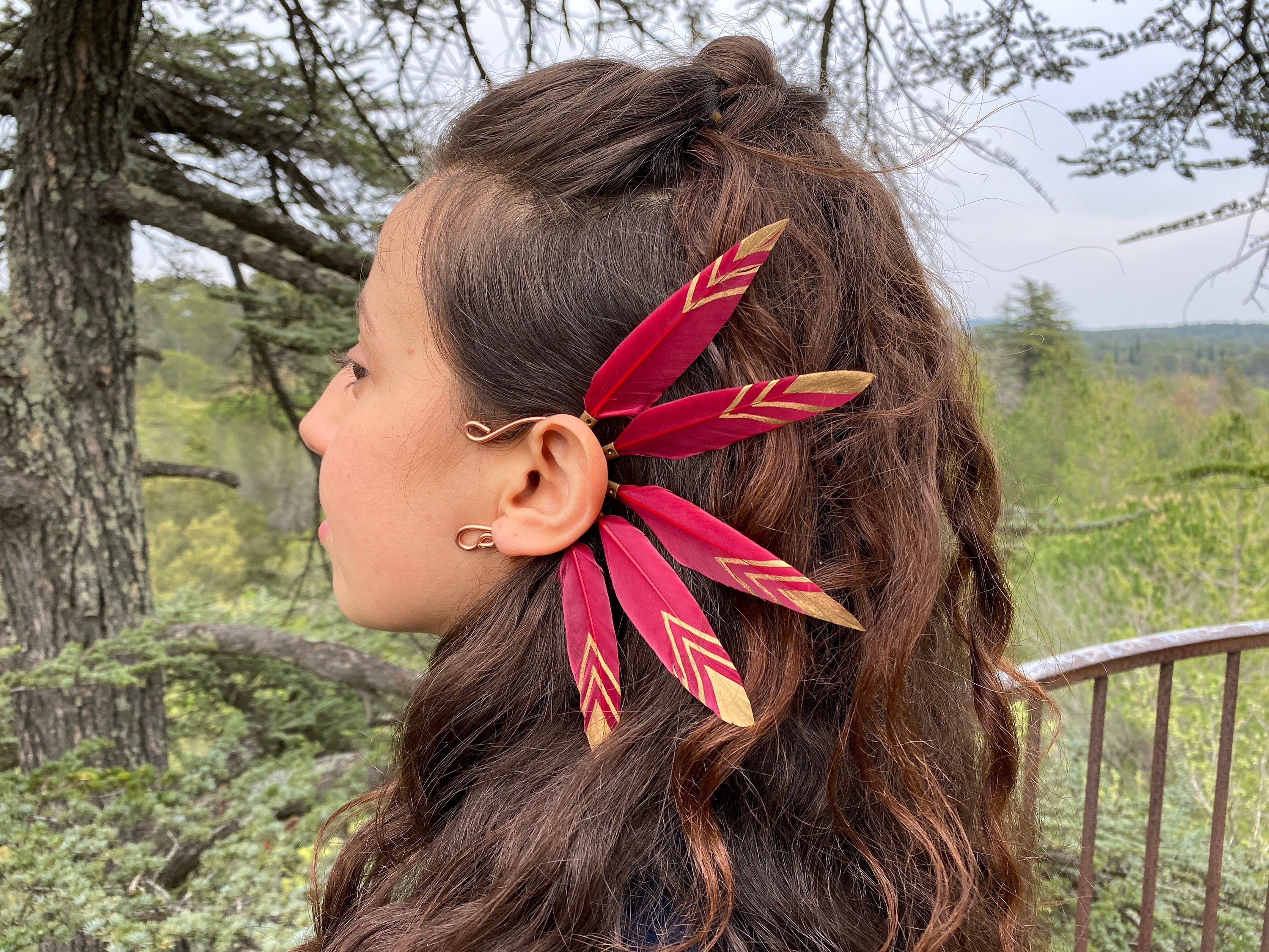 Choose your colour, Feather ear wrap