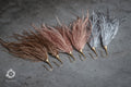 Ostrich Dangle tassel earrings