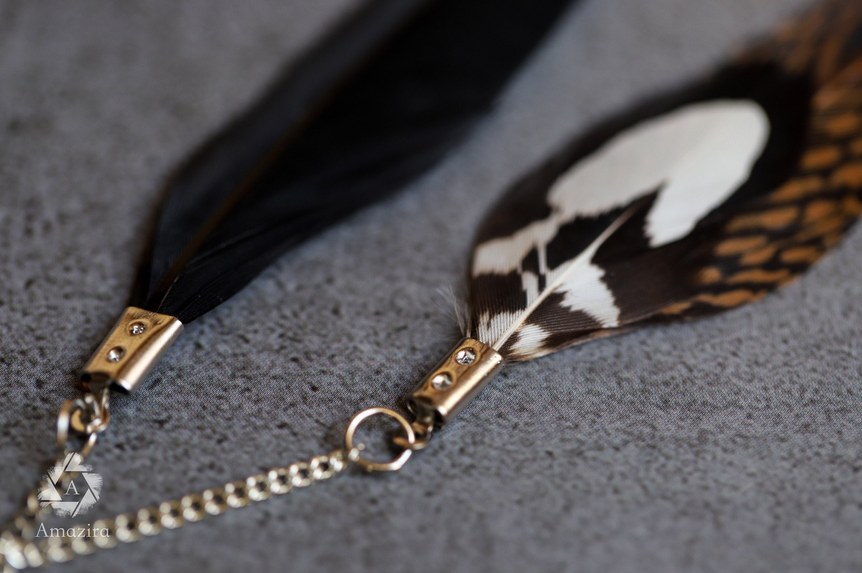 Long Boho Drop Chain Feather Earrings, Unique handmade Burning man dangle Jewelry, Tribal Boho hippie dangley statement, best friend gift,