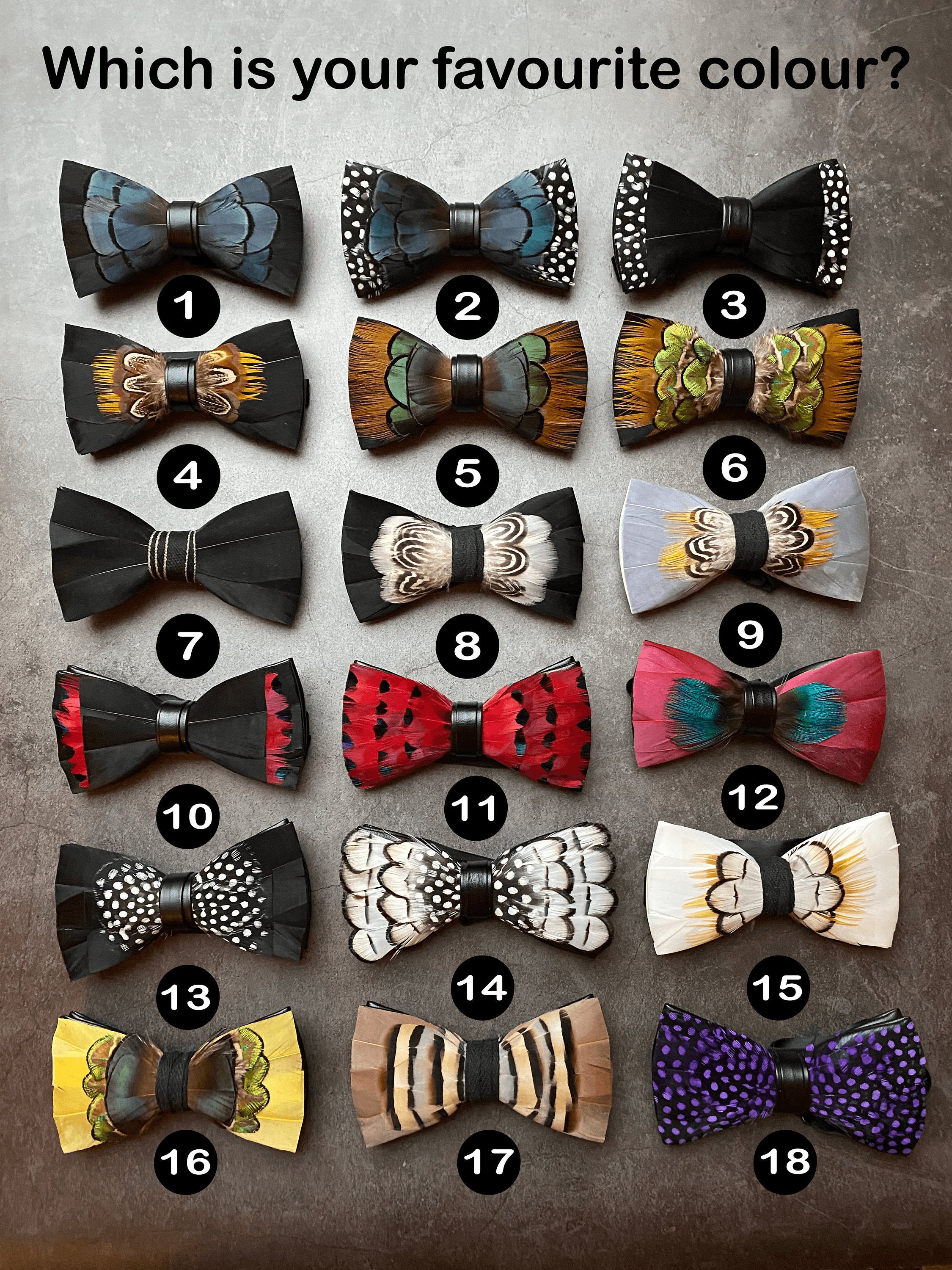 High end bow tie, 18 options, Suit add on