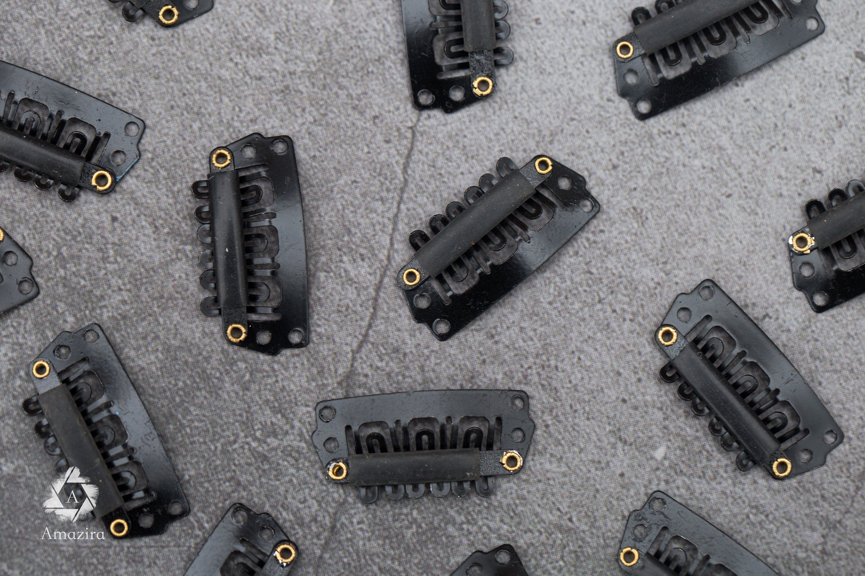 Hair extension clips, 3 cm - 1 inch findings