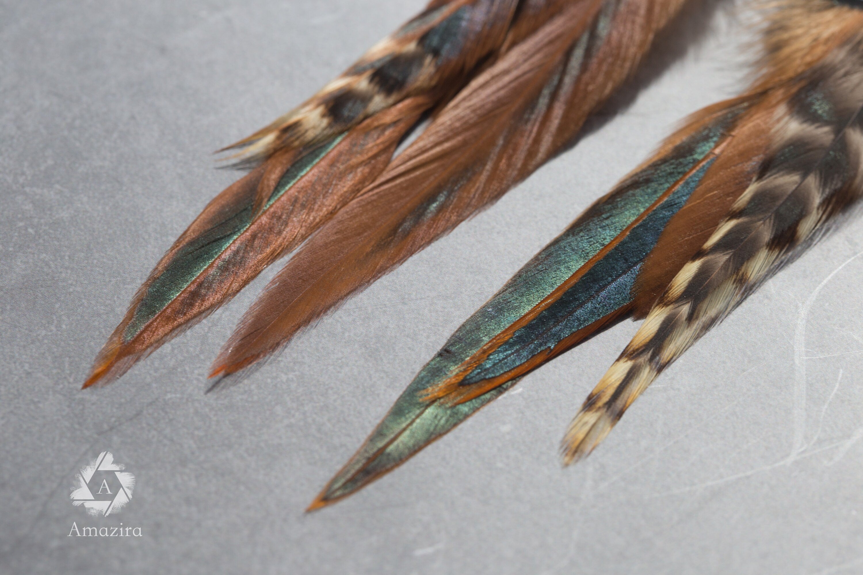 Natural Long Feather Earrings