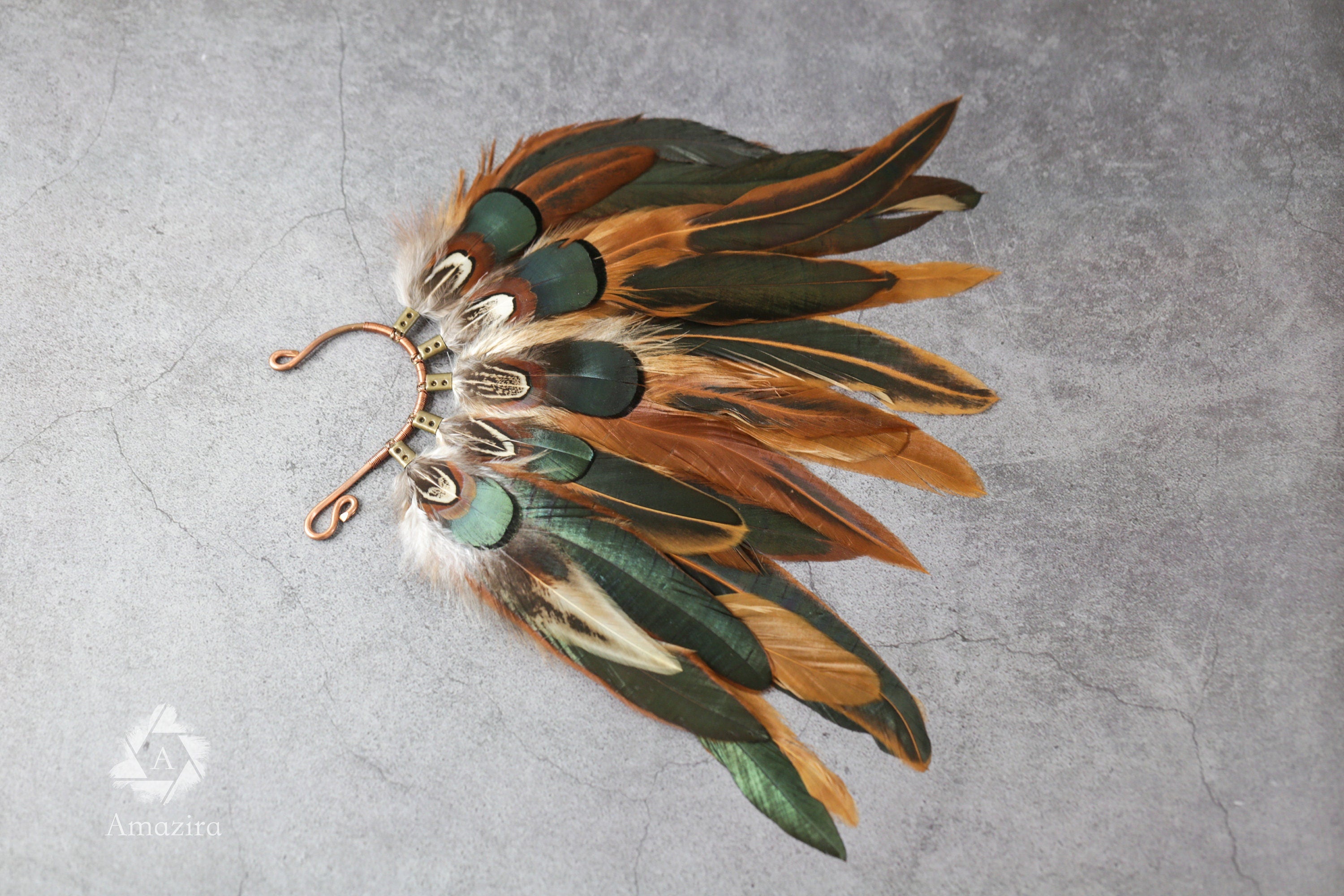 Show costume feather ear cuff