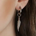 Small unisex 2 in 1 earrings