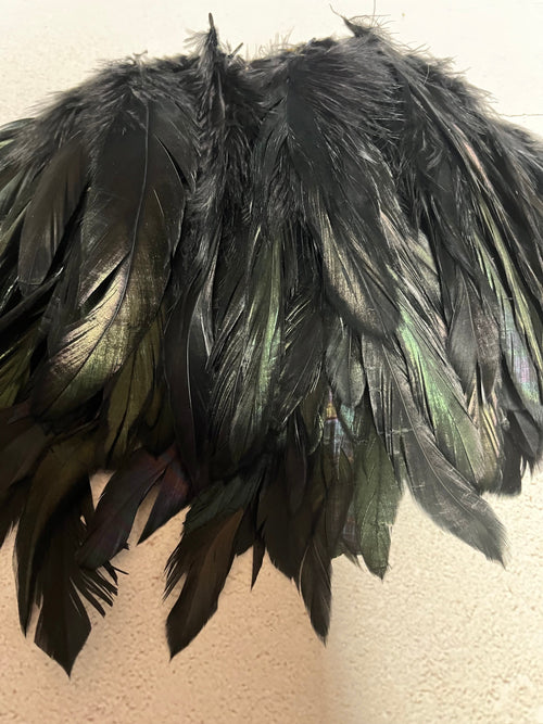 100 defective rooster feathers