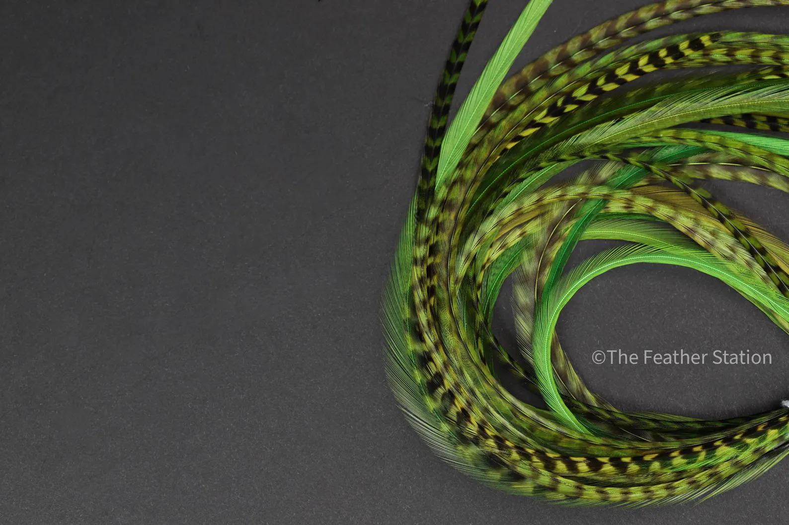 Green hair extension kit, 20-25 cm / 9-11''