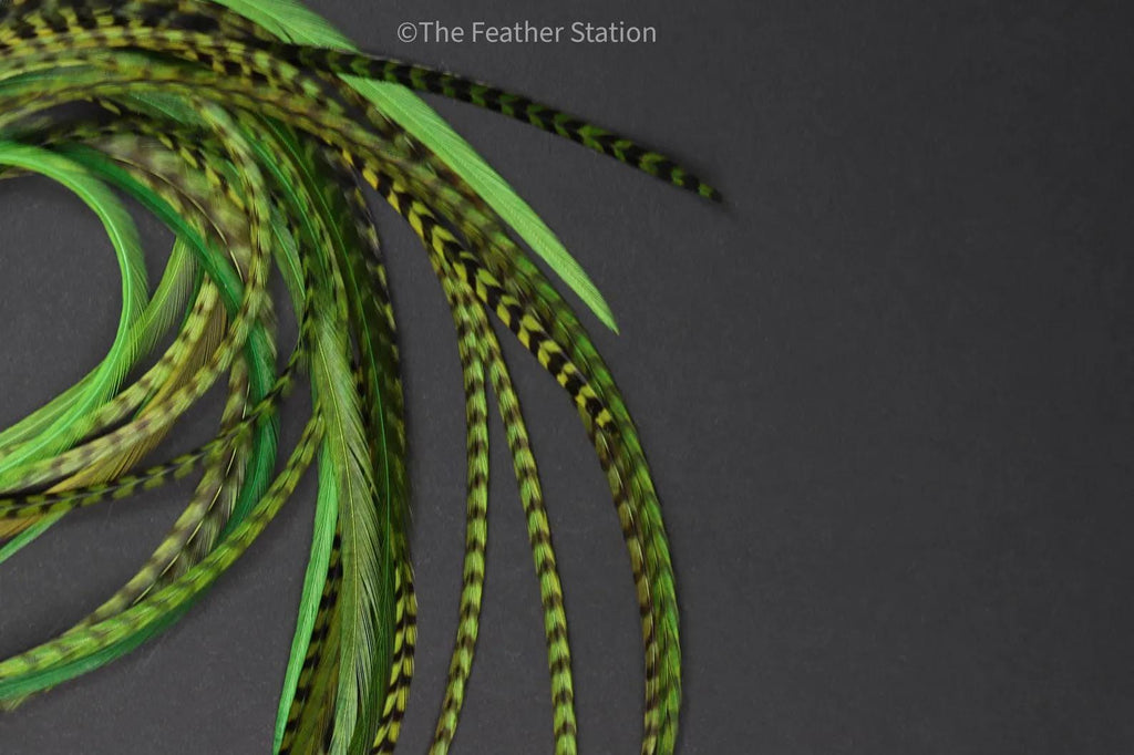 5 Green hair extension kit, 20-25 cm / 9-11''
