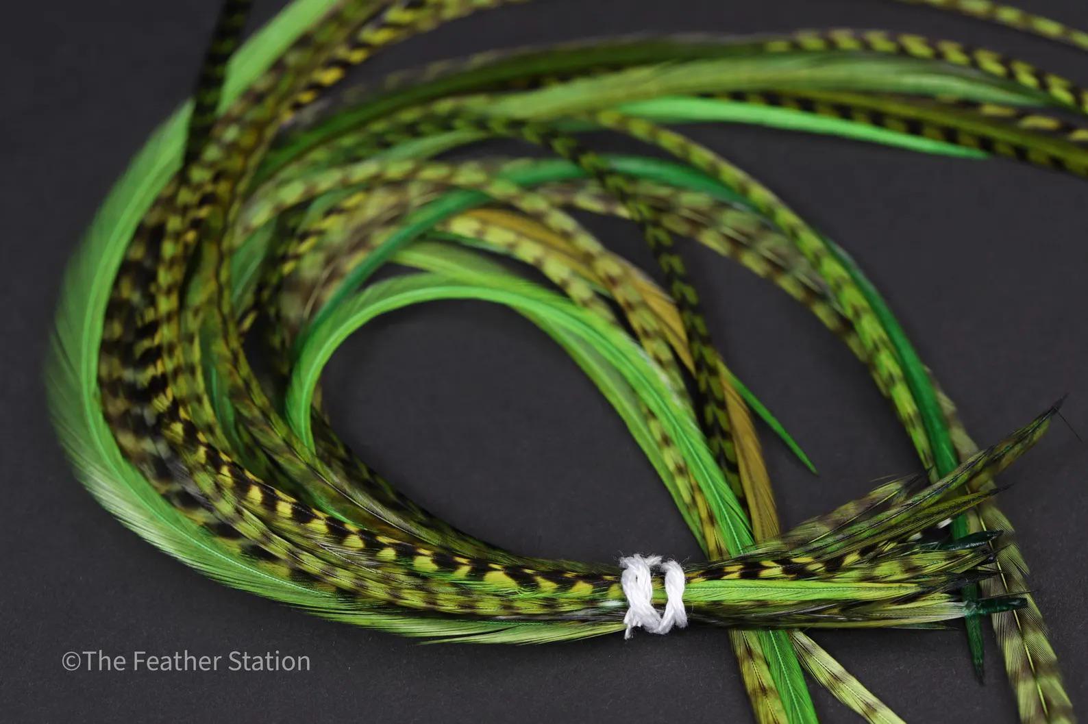 Green hair extension kit, 20-25 cm / 9-11''