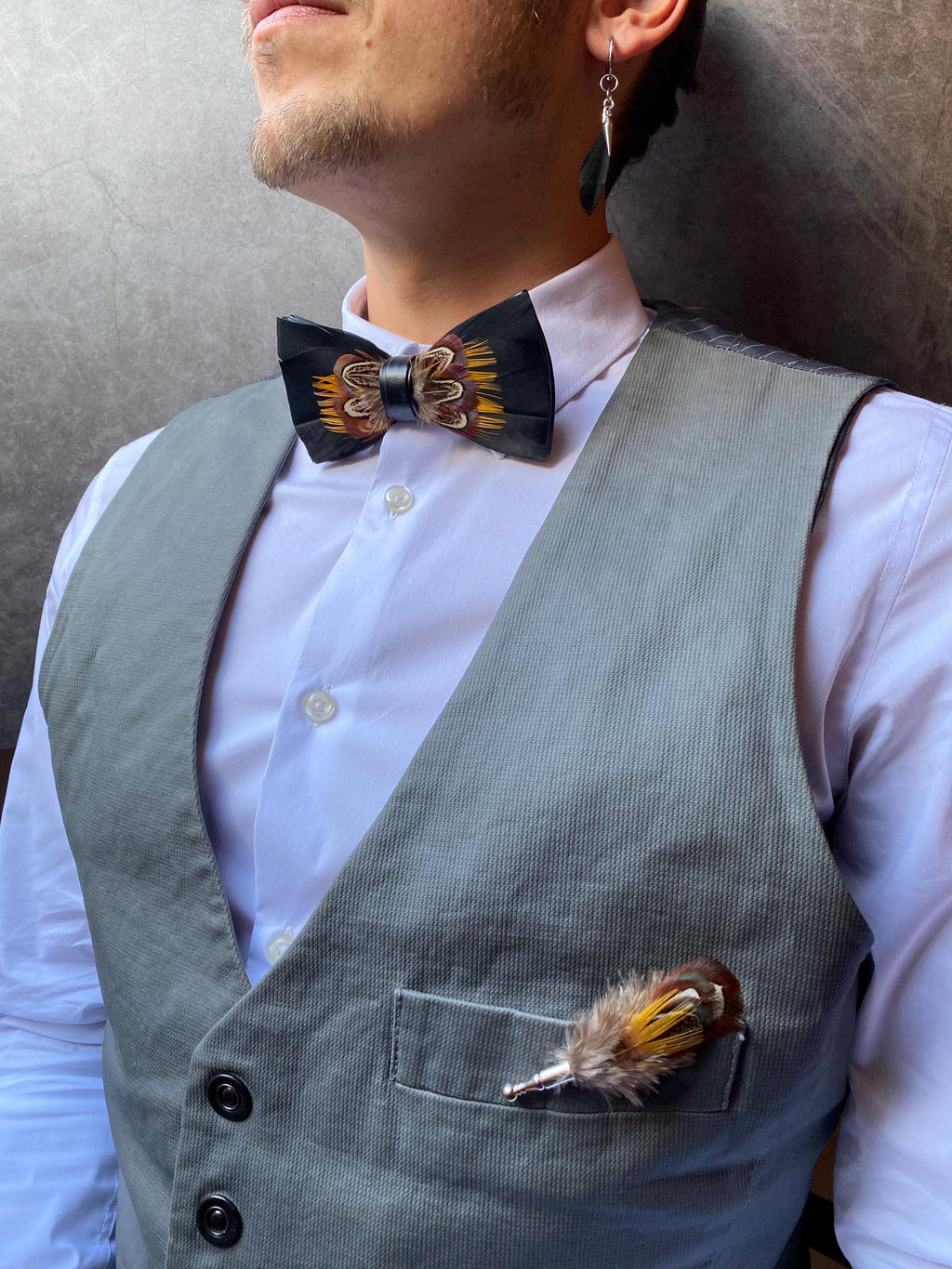 Feather Hat pin & Boutonniere