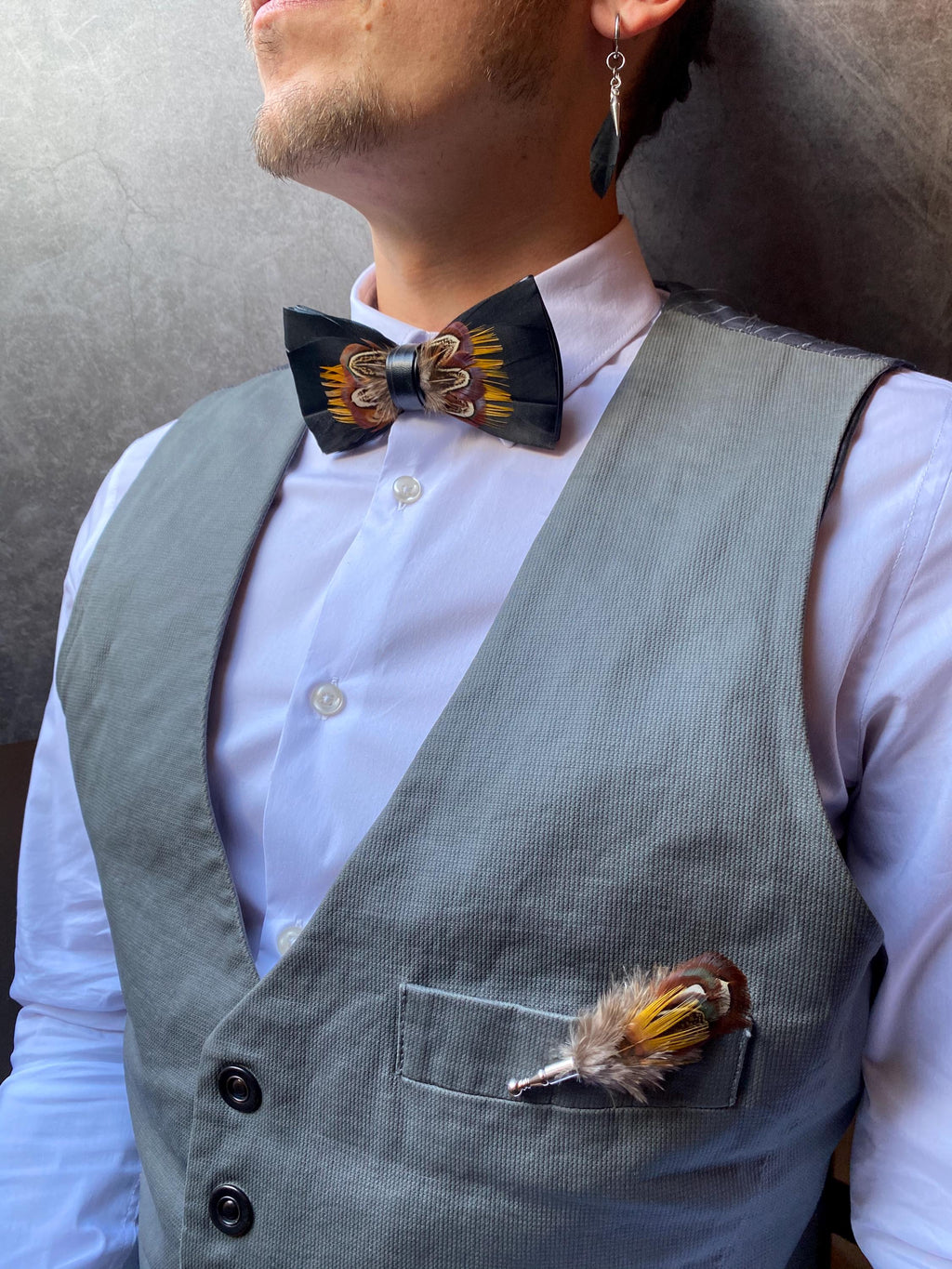 Feather Hat pin & Boutonniere