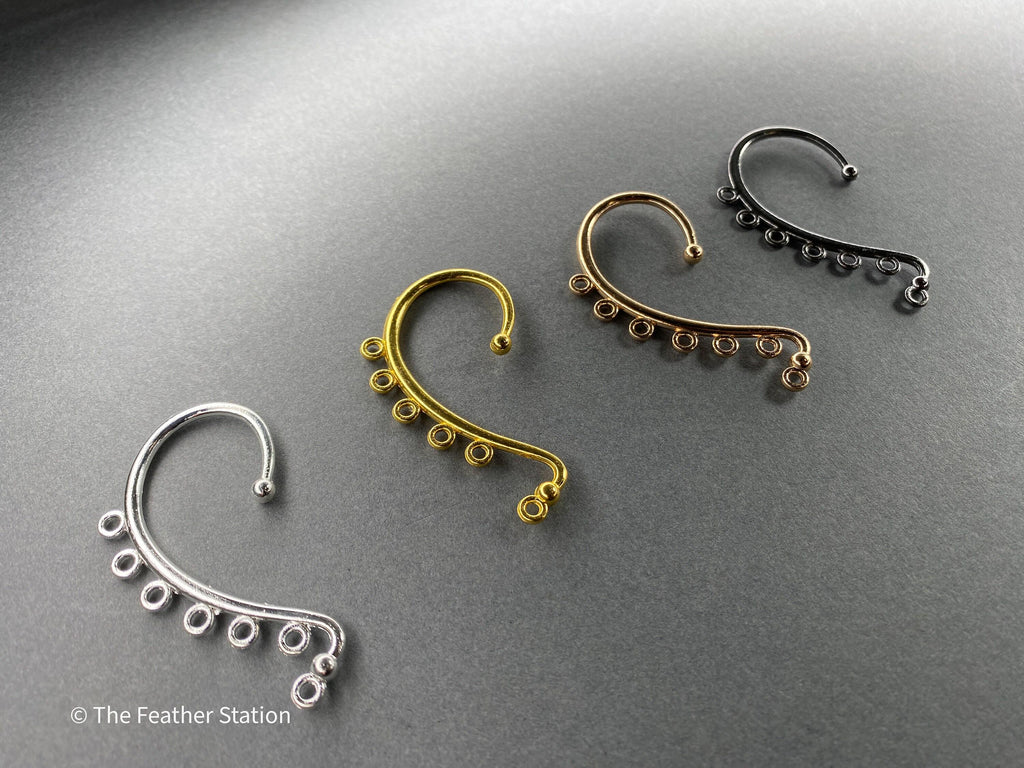 Boucles d'oreilles manchette en métal pour la fabrication de bijoux