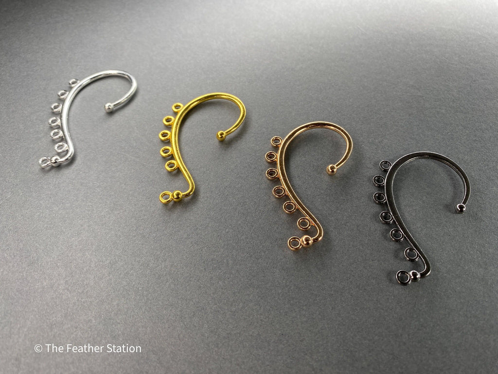 Boucles d'oreilles manchette en métal pour la fabrication de bijoux