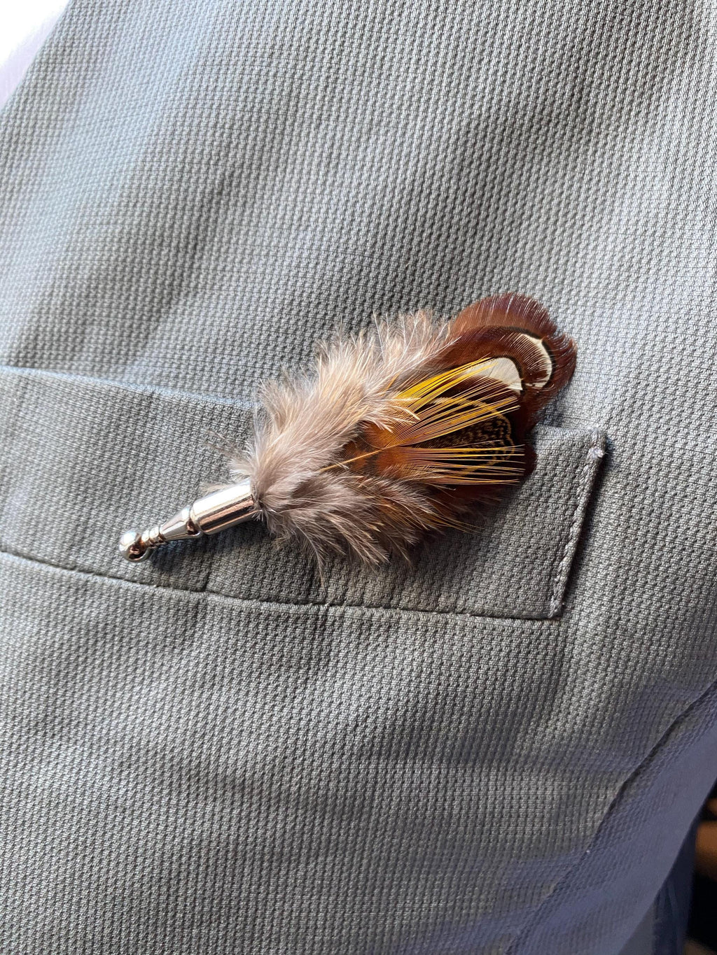 Feather Hat pin & Boutonniere