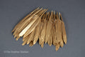 Gold goose feathers 10-15 cm, 4-6 inch