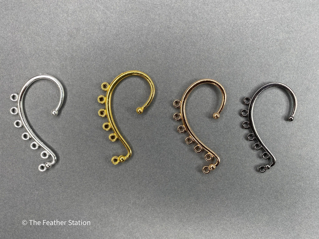 Boucles d'oreilles manchette en métal pour la fabrication de bijoux