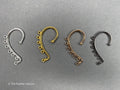 Boucles d'oreilles manchette en métal pour la fabrication de bijoux