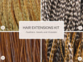 5 Feather Hair Extension DIY Kit