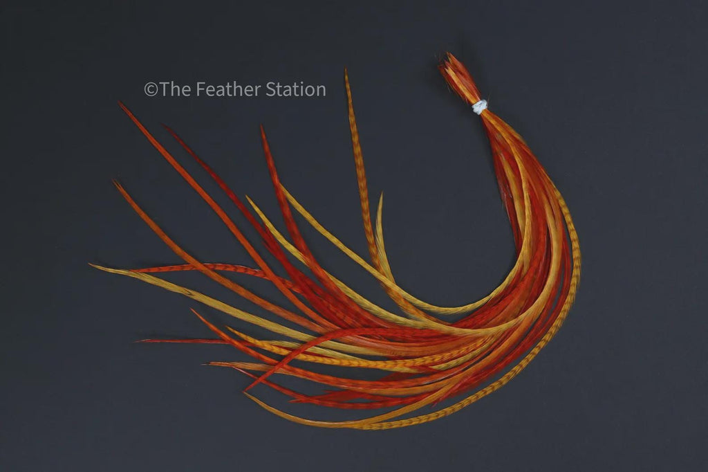 DIY Kit 5 Feather Hair Extension, 20-25 cm / 9-11''