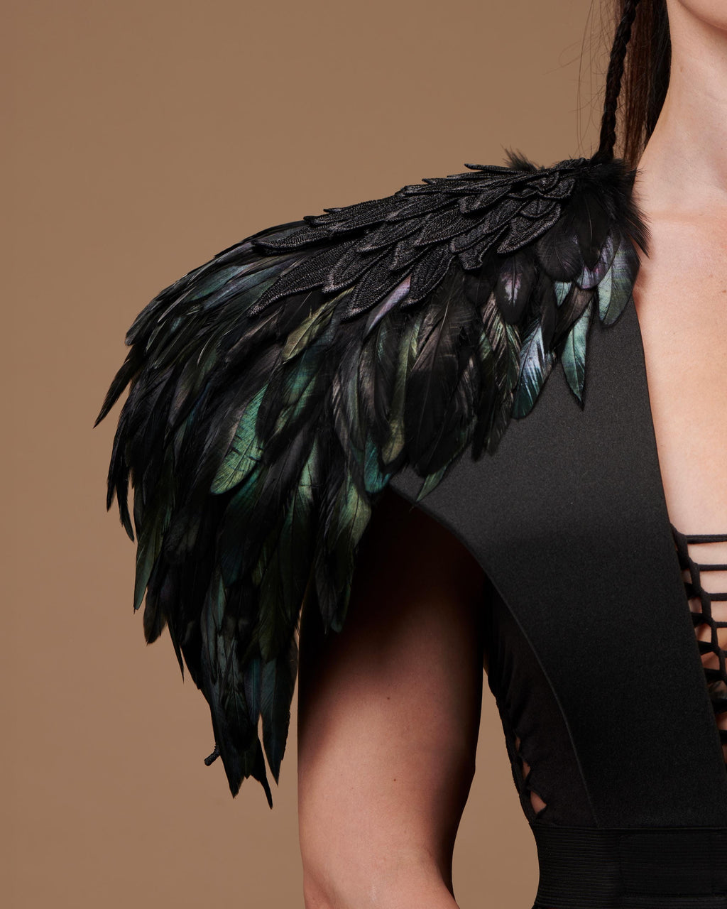 Black fantasy dark wings