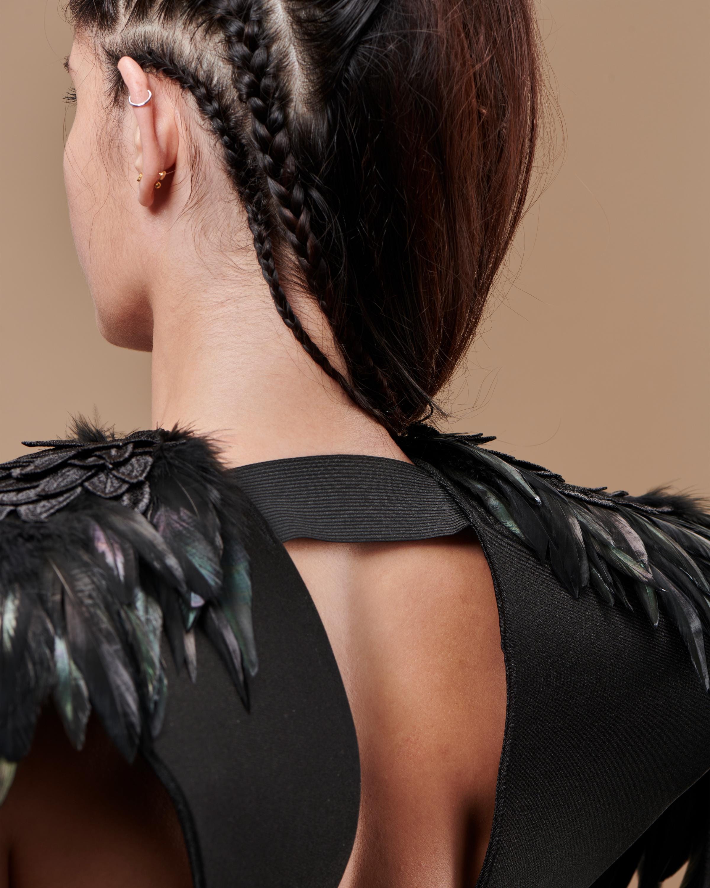 Black fantasy dark wings