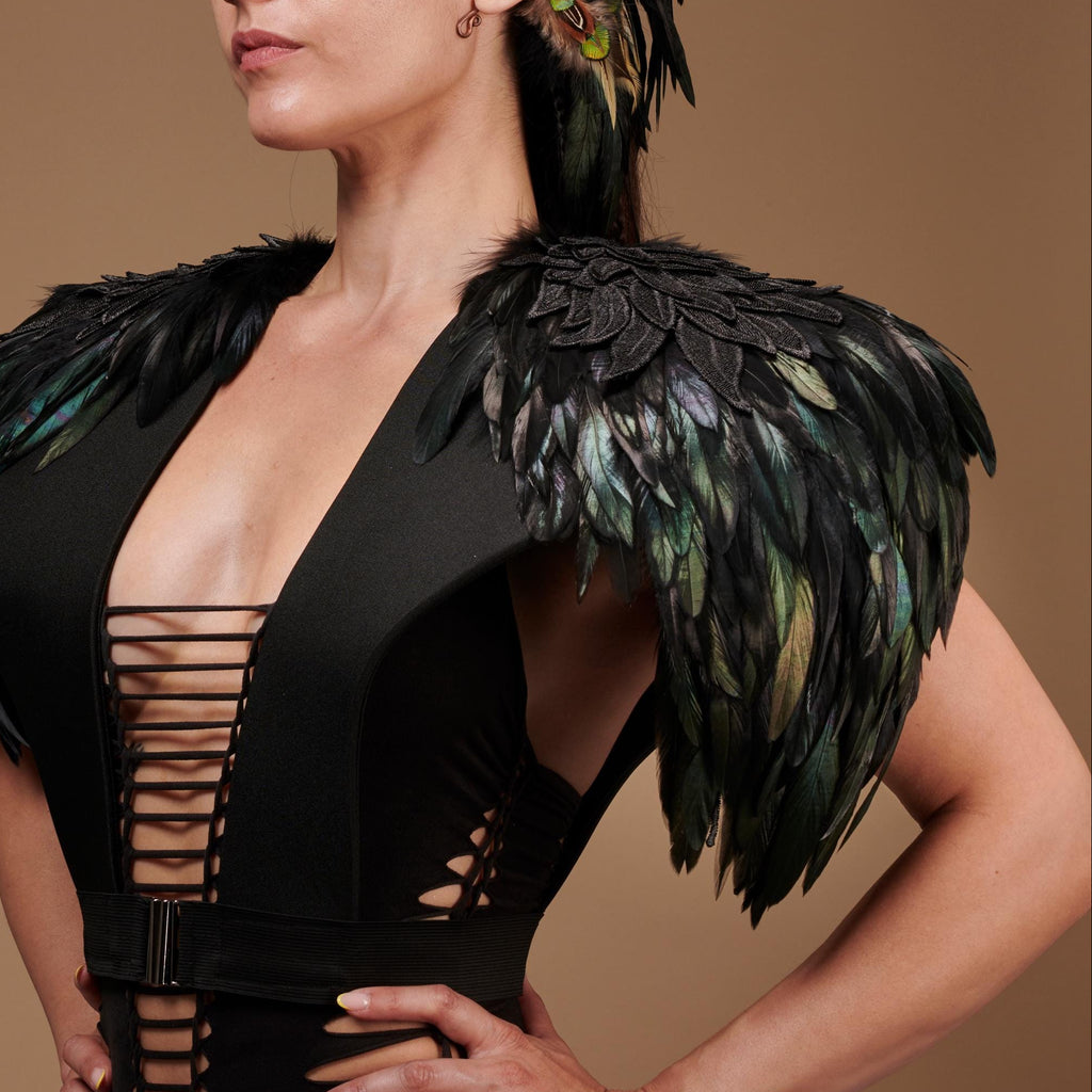 Black fantasy dark wings