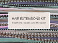 Pastel colour Feather hair extension kit