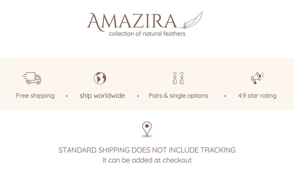 Blue feather ear cuff pierceless earring