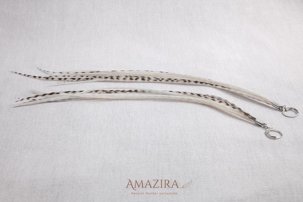 Natural white Bohemian statement earrings