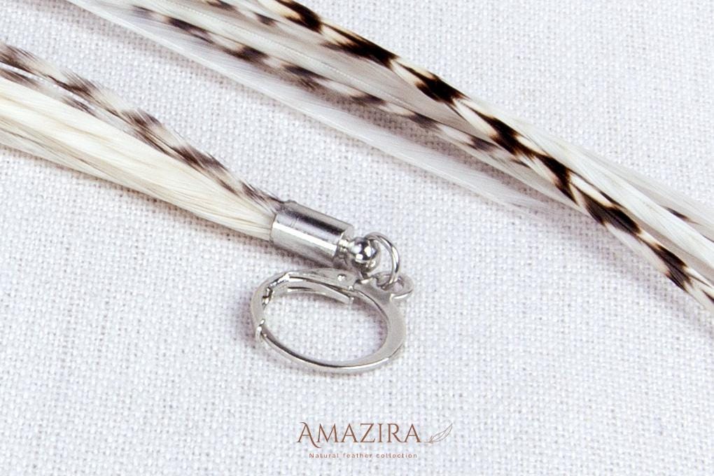 Natural white Bohemian statement earrings