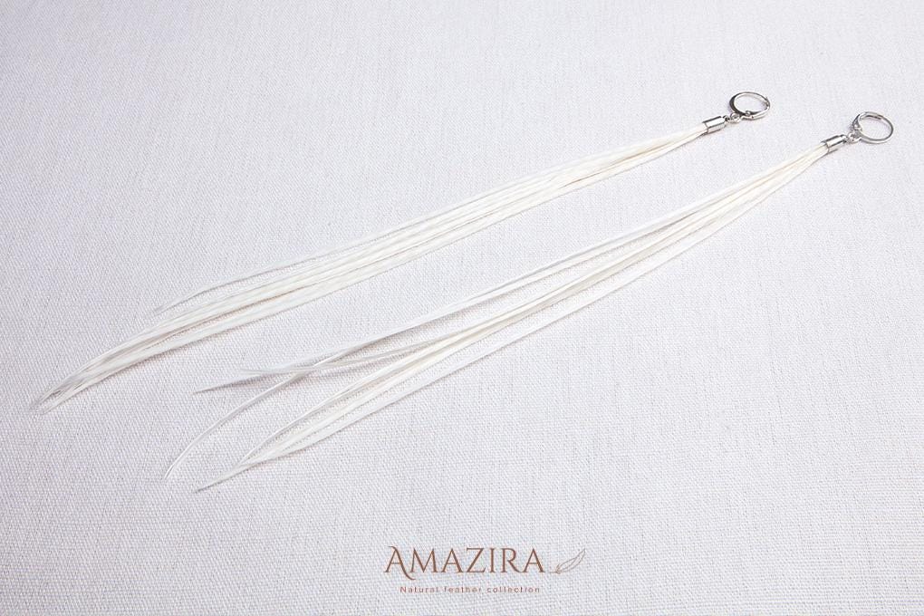 Natural minimalist dangle drop earring