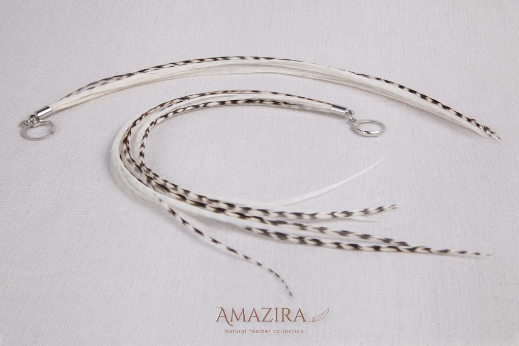 Natural white Bohemian statement earrings