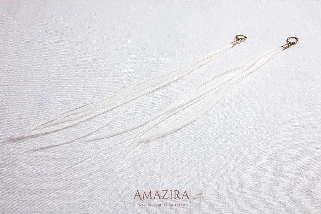 Natural minimalist dangle drop earring