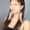 Ginger white owl earrings - Image 6