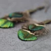 Mini peacock earrings - Image 9