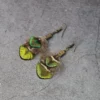 Mini peacock earrings