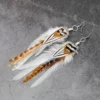 Ginger white owl earrings - Image 8